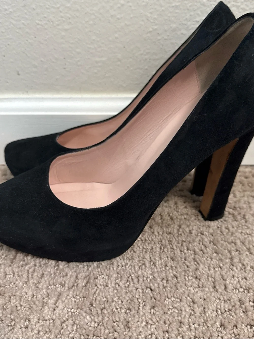 Kate Spade Black Suede High Heel Pumps